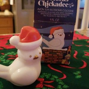 Vintage Avon Christmas cologne decoration